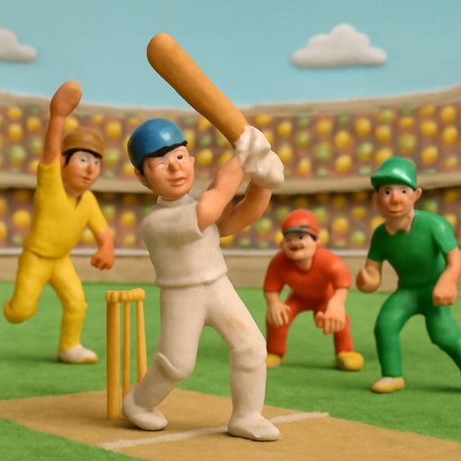 6777bd Cricket Match Scenes at the Stadium